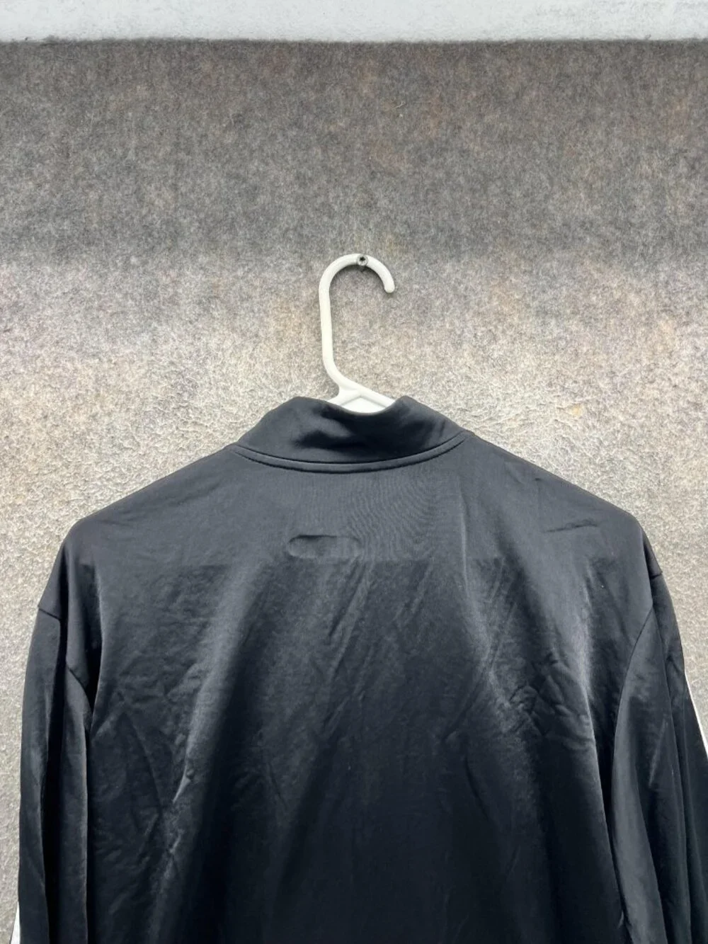 Adidas Track Jacket Mens XL Black Full Zip 3-Stripes James Maloney Gym Rugby